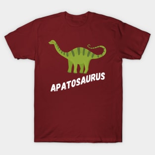 Fun Apatosaurus Dinosaur Design T-Shirt